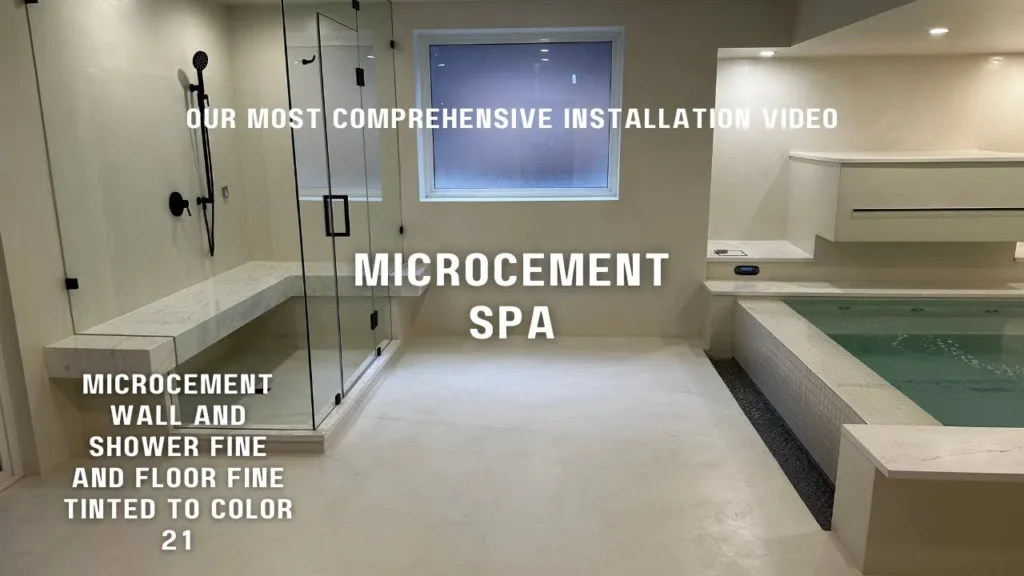 Microcement shower