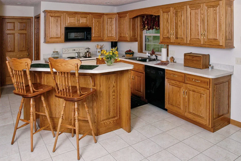 wood kitchen cabinets