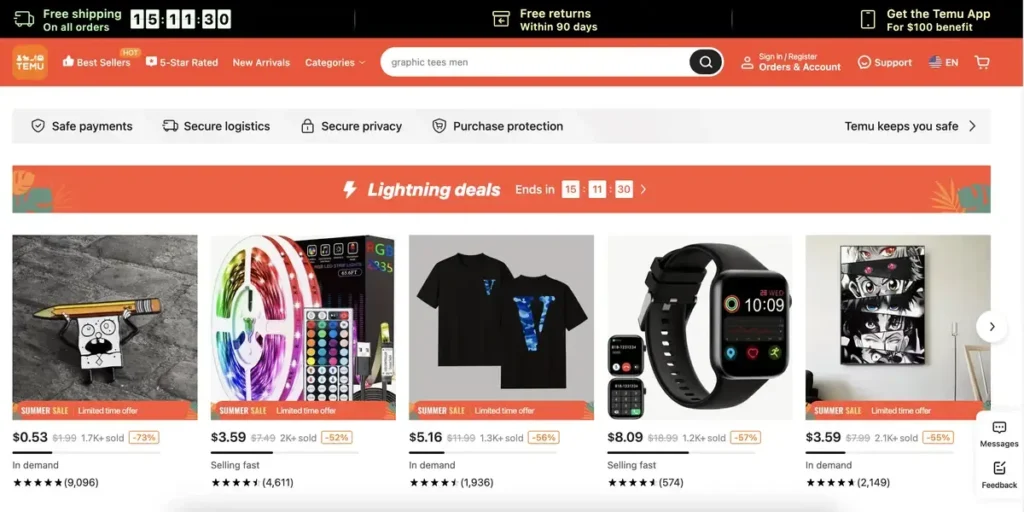 TEMU influencer program