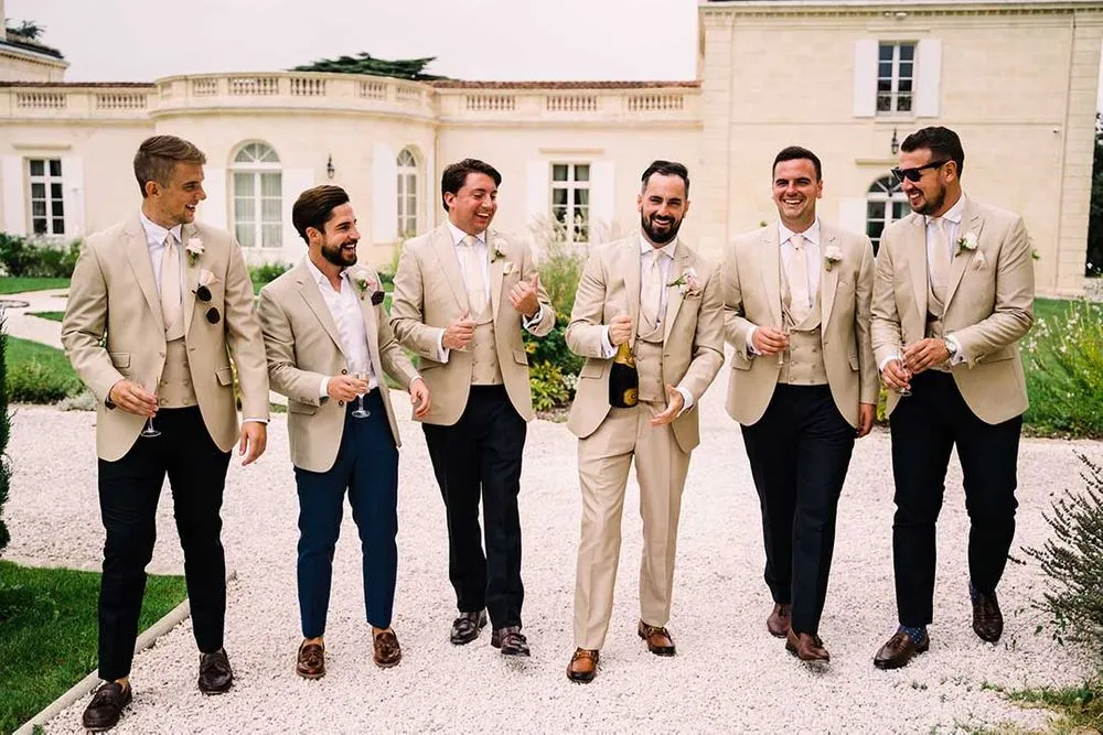 non-black wedding suits