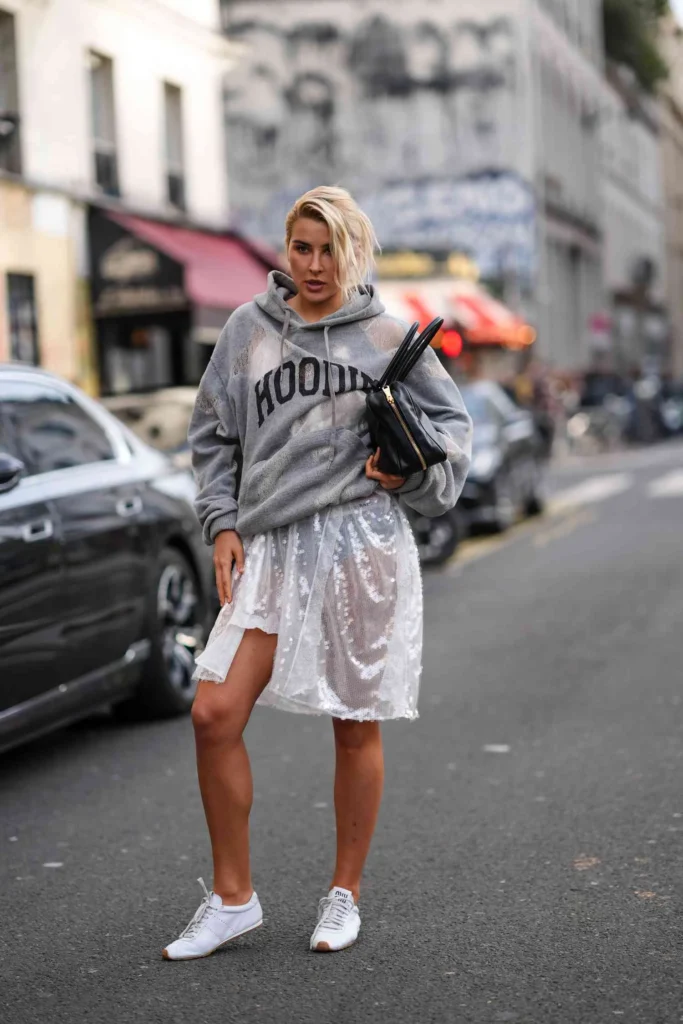 grey designer hoodie