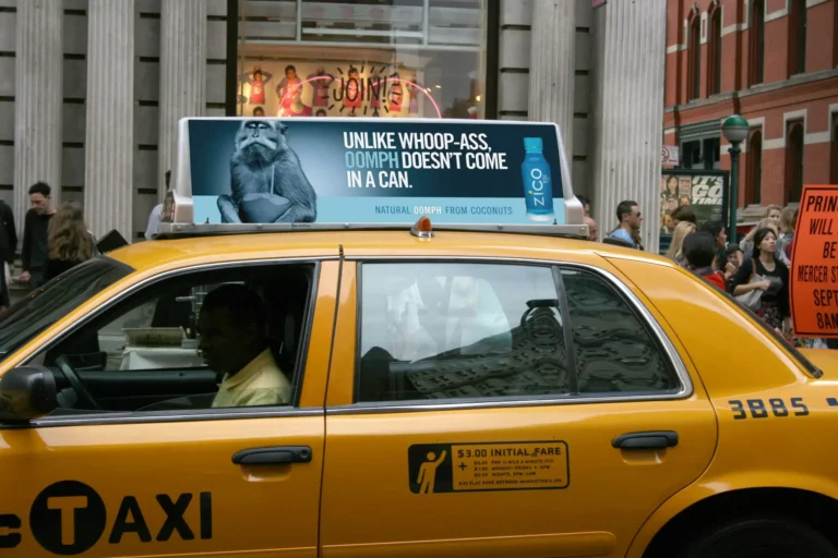 taxi advertising cost